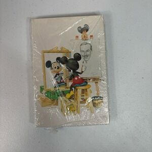 Disney Self Portrait Mickey Mouse &Walt Disney 10 Notelets & Envelopes Vintage